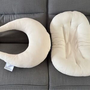 Snuggle Me Organic Infant Lounger & Nursing Pillow Set